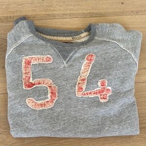 Gray Sweatshirt with Orange #54 Accents